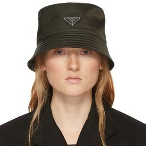 PRADA Re-Nylon Logo Bucket Hat Size M